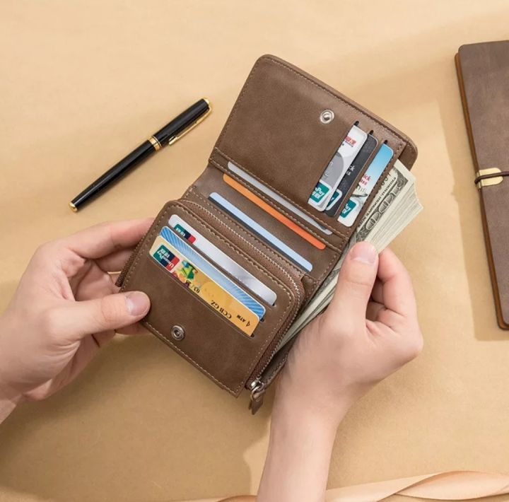 High%20Quality%20Carrken%20New%20Fashion%20Retro%20PU%20Leather%20Short%20Wallet%20Men%203%20Fold%20Card%20Holder%20Multi-card%20Coin%20Purse%20-%20Image%2010