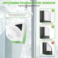 Magnetic Window Cleaner Double Side Window Cleaning Tool Magnetic Glass Cleaner for 20-30MM Double Layer Windows Anti Drop Scratch Free for High House Office Glass Windows. 