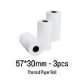 3pcs 57*30mm Thermal Paper Roll/thermal Sticker paper roll/Multicolor thermal Paper Roll for Mini Printer, Label Printer, Thermal Printer. 