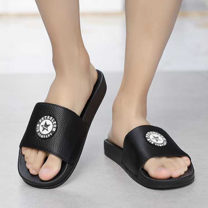 Indispensable-Quality%20Black%20And%20White%20Color%20KIN%20PETROLEUM%20Lightweight%20Slide%20Slipper%20For%20Men%20S27%20-%20Image%202
