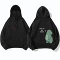 Cute creative Couple Dinosaur Pullover Punk Korean Cartoon Print Hoodie Women Men Kawaii Anime Aesthetic Sweatshirt. 