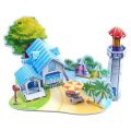 【Serendipity party】DIY Puzzle Jigsaw Baby toy Early learning Castle Construction pattern gift Board.