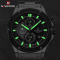 NAVIFORCE Brand Men's Luxury Watches Stainless Steel Strap Fashion Casual Chronograph Waterproof Quartz Wristwatch Reloj Hombre.