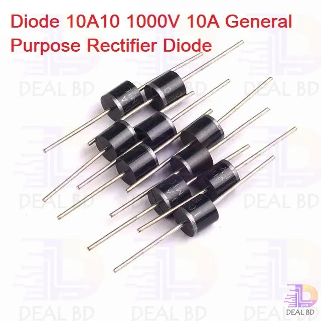 5Pcs-%20Diode%2010A10%201000V%201KV%2010A%20General%20Purpose%20Rectifier%20Diode%2010A10%20Silicon%20Junction%20Diode%20R-6%20Package%20-%20Image%204