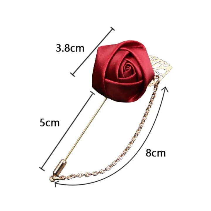 1pc%20Men's%20Suit%20Rose%20Flower%20Brooches%20Canvas%20Fabric%20Ribbon%20Tie%20Lapel%20Pin%20Badge%20With%20Tassel%20Chain%20Men%20Wedding%20Boutonniere%20Brooch%20-%20Image%205