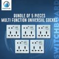 8-Pin Multi Socket - 5 Piece Universal Socket Set | Convenient and Versatile Socket Solution for Various Devices.