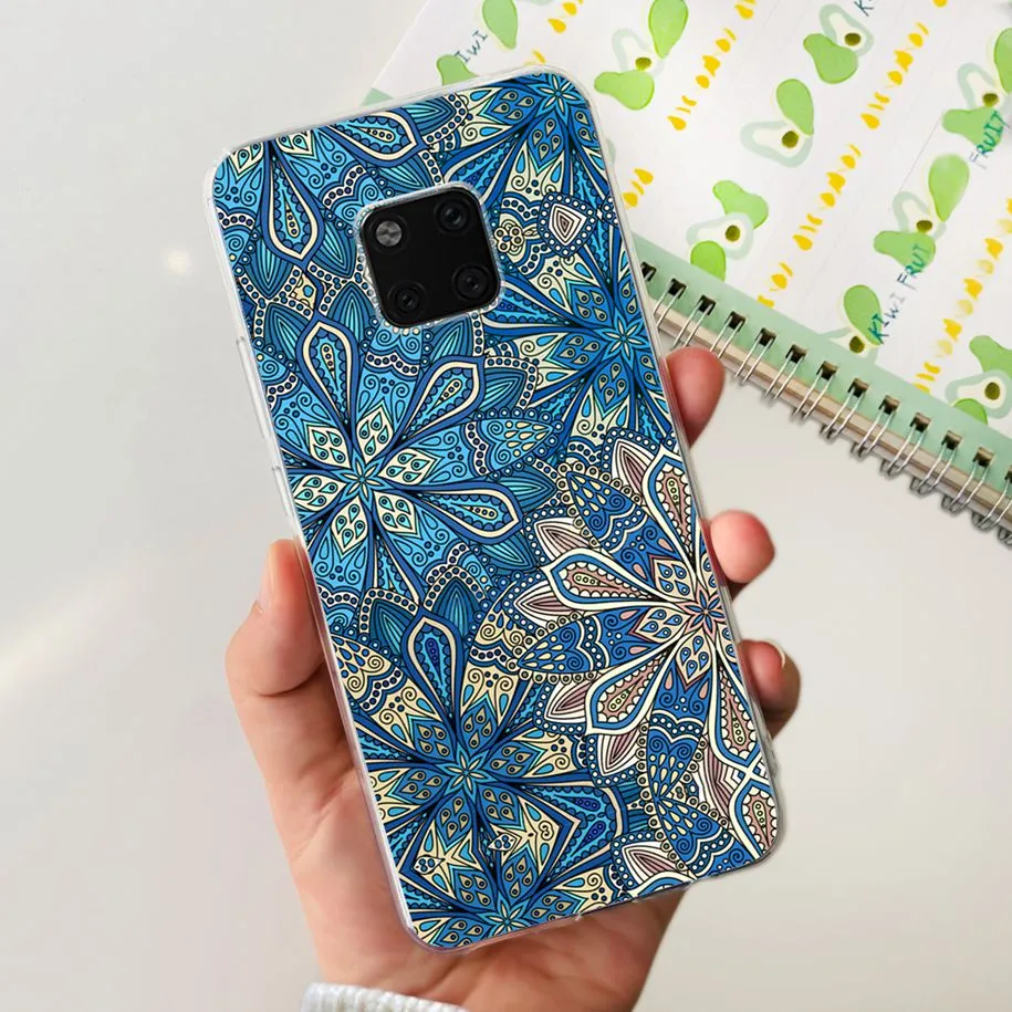 Coque Souple Gel Pour Huawei Mate 20 PRO – Motif Fleur – Anti-choc – Neuve