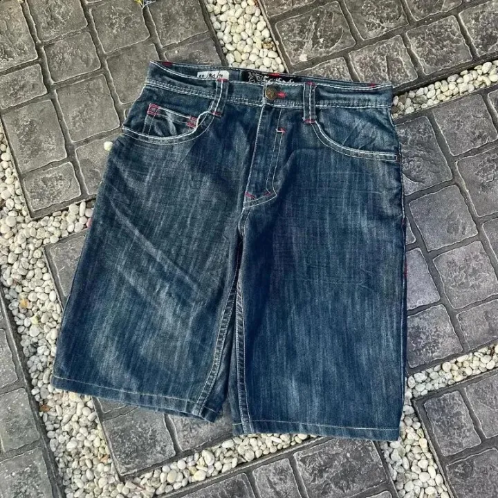 2024%20Summer%20New%20Harajuku%20Vintage%20Hip-hop%20Cross%20Printed%20Baggy%20Denim%20Shorts%20Men's%20Y2K%20Gothic%20Rock%20Fashion%20Short%20Jeans%20Street%20Wear%20-%20Image%204