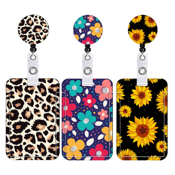 3pcs/set%20Cute%20Nurse%20badge%20reel%20Trendy%20Set%20of%203%20Creative%20Badge%20holder%20Leopard%20print%20Retractable%20ID%20card%20holder%20for%20Nurses%20Doctors%20Students%20Healthcare%20professionals%20Office%20workers%20-%20Image%205