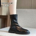 Martin Booties Female2022Autumn New Thin Boots Chelsea Autumn Mid-Calf British Style Retro Skinny Boots. 