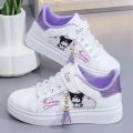Sanrio kuromi 2023 Girl Flat Shoes Breathable Sneakers Student Running Shoes Cartoon Cute Board Shoes My Melody Casual Shoes. 