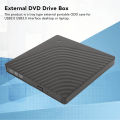 External DVD Drive High Speed Removable 9.5mm Thick Mobile External Optical Drive Case for Desktop Laptop. 