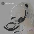 2.5mm Telephone Headset Noise Cancelling Call Center Headset Comfortable Wearing Telephone Headset - Crystal Plug - intl. 