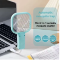 USB Mosquito Swatter Trap Mini Mosquito Bat/Racket Pest Control Electric Shock Mini Mosquito Killer Lamp Portable UV Light Fly Bug Zapper Summer. 