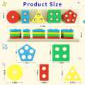Wooden Sensory ToysToddlers Kids Baby, Toddler Stocking Stuffers Learning Toy Activities Puzzles. 