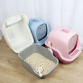 Cover Litter Box Waterproof Hooded Cat Litter Box With Shovel. 
