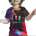 A for Adley T shirt summer unicorn rainbow 3D print children short-sleeved tops T-shirts fashion ice cream pattern tees clothes. 