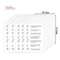 10/50 Pieces Press On Nails Instruction Use Paper Cards Wholesale Bulk Handmade False Nail Size Display Card For Business. 