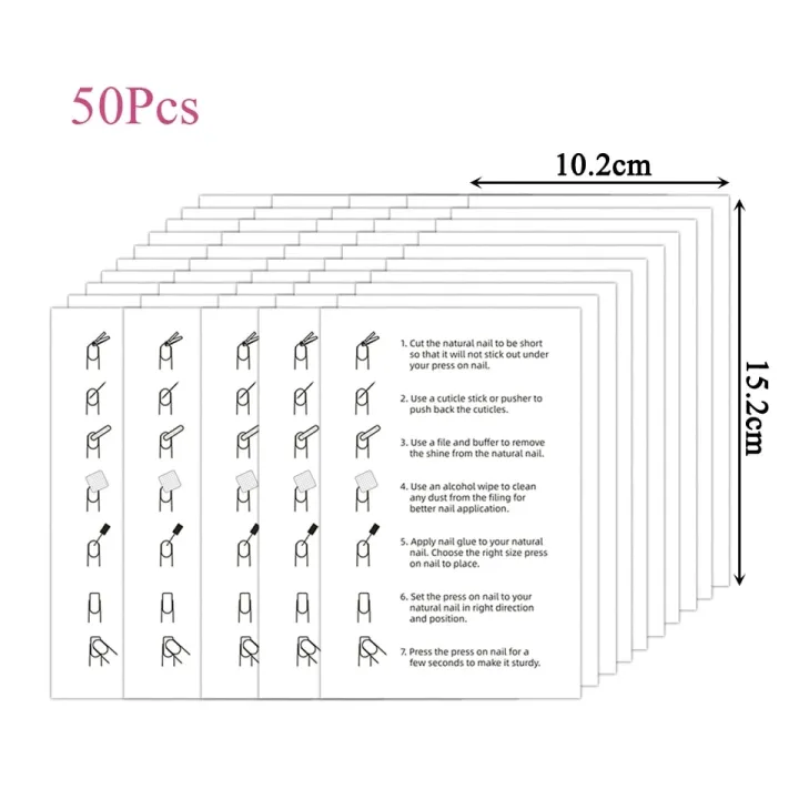 10/50%20Pieces%20Press%20On%20Nails%20Instruction%20Use%20Paper%20Cards%20Wholesale%20Bulk%20Handmade%20False%20Nail%20Size%20Display%20Card%20For%20Business%20-%20Image%206