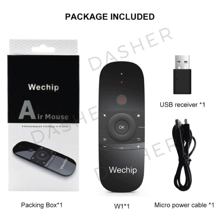 Wechip W1 2.4G Air Mouse Wireless Keyboard Remote Control Infrared Remote Learning 6-Axis: Buy Online at Best Prices in Bangladesh | Daraz.com.bd