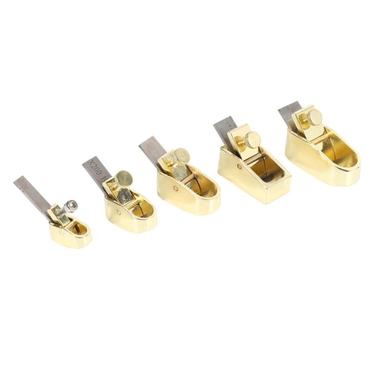 5 Stuk Houtbewerking Vliegtuig Cutter Set Gebogen Zool Metalen Koper