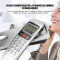 telephone FSK/DTMF Caller ID Telephone Corded Phone Desk Put Landline Fashion Extension for Hom. 