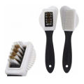 3-Side Shoe Suede Leather Nubuck Shoes Cleaning Brush Cleaner Boot Stain Dust Sunlight Mall.