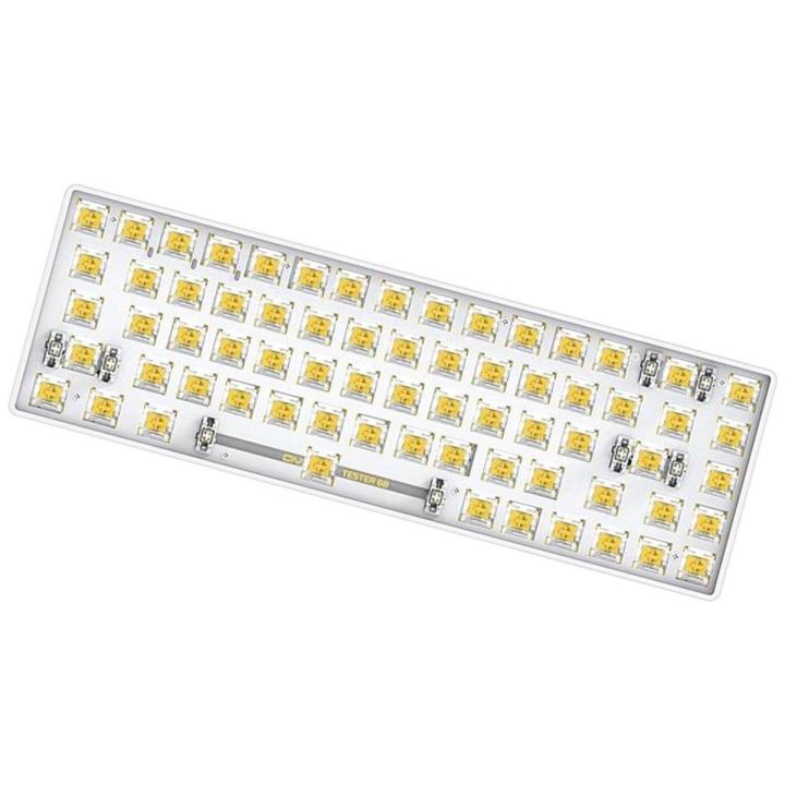 Tester68 Mechanical Keyboard Kit 2-Mode Wireless 2.4G/Bluetooth 5.0 Ciy Shaft Seat DIY Keyboard Shaft Tester for Wireless Keyboard PC Gaming