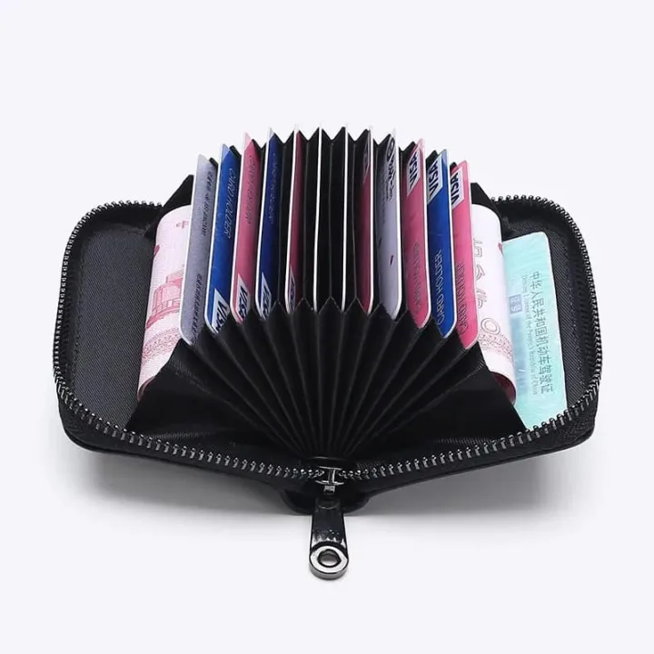 Multi%20Slot%20Card%20Holder%20Vintage%20Small%20Wallet%20Women%20Men%20Business%20Bank%20Credit%20Card%20Bag%20Male%20Coin%20Pouch%20Solid%20Leather%20Zipper%20Wallet%20-%20Image%205