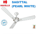 Havells Sagittal Ceiling Fan Pearl White 1320mm (53 inches).