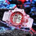 Waterproof Silicone  Digital Sports Watch for Boys--Red. 
