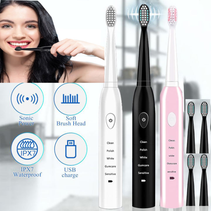 5%20Mode%20Sonic%20Appliances%20Rechargeable%20Electric%20Toothbrush%204%20Brush%20Heads%20Waterproof%20IPX7%20-%20Image%203