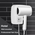 Wall Mounted Hair Dryer Professional Hair Dryers Hotel Bathroom Constant Temperature Blow Dryer with Holder Base Free Punching.