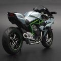 1:12 H2 R Motorcycle Diecast Alloy Model Toy Black Ninja H2R Motorbike Detachable Collection Black. 