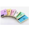 Pocket Notepad Diary - Fun Sparkly Glitter Metallic Bound Mini Ruled Notebook with Plastic Cover Assorted 6Color 1 pack. 