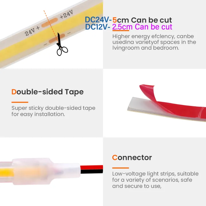 DC%2012V%2024V%20COB%20LED%20Strip%20IP68%20Waterproof%20320Leds/m%20High%20Density%20CRI%20Ra90%20Flexible%20COB%20Linear%20Light%20Bar%20Warm/Natural%20White%20Light%20-%20Image%206