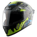 VEGA BOLT SUPERHERO DOT AND ISI DUAL CERTIFIED SUPER COOL HELMET. 