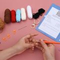 KRABALL Animal Dolls Crochet Knitting Kits With Cotton Yarn Thread Instruction For Beginners DIY Craft Knit Tool Set Accessories.