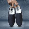 Black And Blue Color Winter Canvas Sneakers for Men M002 - Shoes - ছেলেদের জুতা - সু জুতা - Shoes.