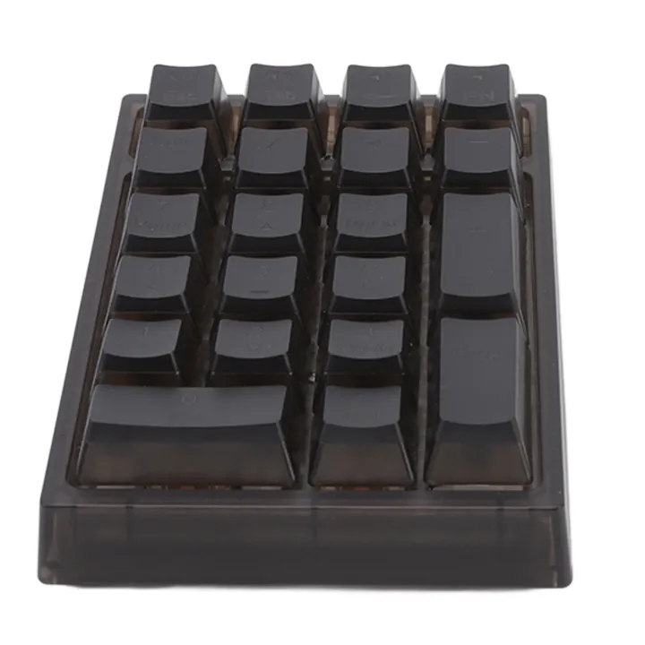 21 Key Numeric Keypad RGB Backlit Ergonomic Small Mechanical Numpad Numeric Keyboard for Laptop Computer Black