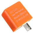 2 Pin Motorcycle Speed Adjustable LED Turn Signal Indicator Flasher Relay 12V.