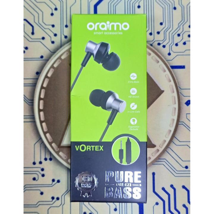 Vortex Ear Drop E23 Vortex 3.5mm Wired Half In-Ear Earphone - Headphone - Headphone ...