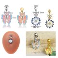 Various styles Dripping Oil Butterfly Belly Button Rings for Women Navel Piercing Snowflake Navel Rings Body Jewelry.