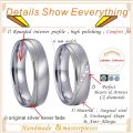 Top Quality Marriage Alliances White Gold Color couple Wedding Rings set for men and women stainless steel jewelry never fade. 