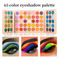 65 Colors Eye Shadow Plate Shimmer Matte Sequin Eyeshadow Colorful Stage Ball Dedicated Neon Eyeshadow Palette Makeup Beauty. 