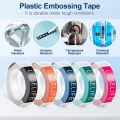 OmegaS Embossing Label Maker Machine w/ 6 Tapes Handheld 3D Vintage Embossed Label Maker Writerfor Office Home Organization DIY minghao.