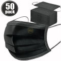 Black Surgical Face Mask 3ply (Pack of 50) – Breathable, Comfortable & Safe. 