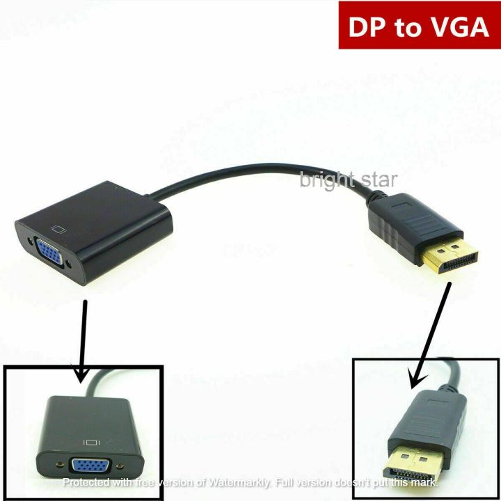 1080P%20Display%20Port%20To%20Vga%20Adapter%20Dp%20Male%20To%20Vga%20Female%20Adapter%20Display%20Port%20Cable%20Converter%20%20Black%20-%20Image%204