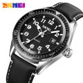Skmei Fashion Watch Men Leather Top Luxury Quartz Waterproof Outdoor Sports Relogio Masculino 9232.