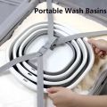 Folding Basins Portable Wash Basins Folding Laundry Tub Adult Baby Bath Basin Bathroom Kitchen Accessories S.